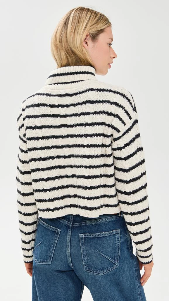 ASKK NY Cable Cropped Crew Sweater 2