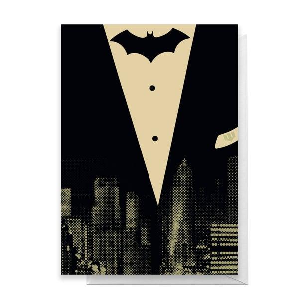 Original Hero Batman Tuxedo Greetings Card