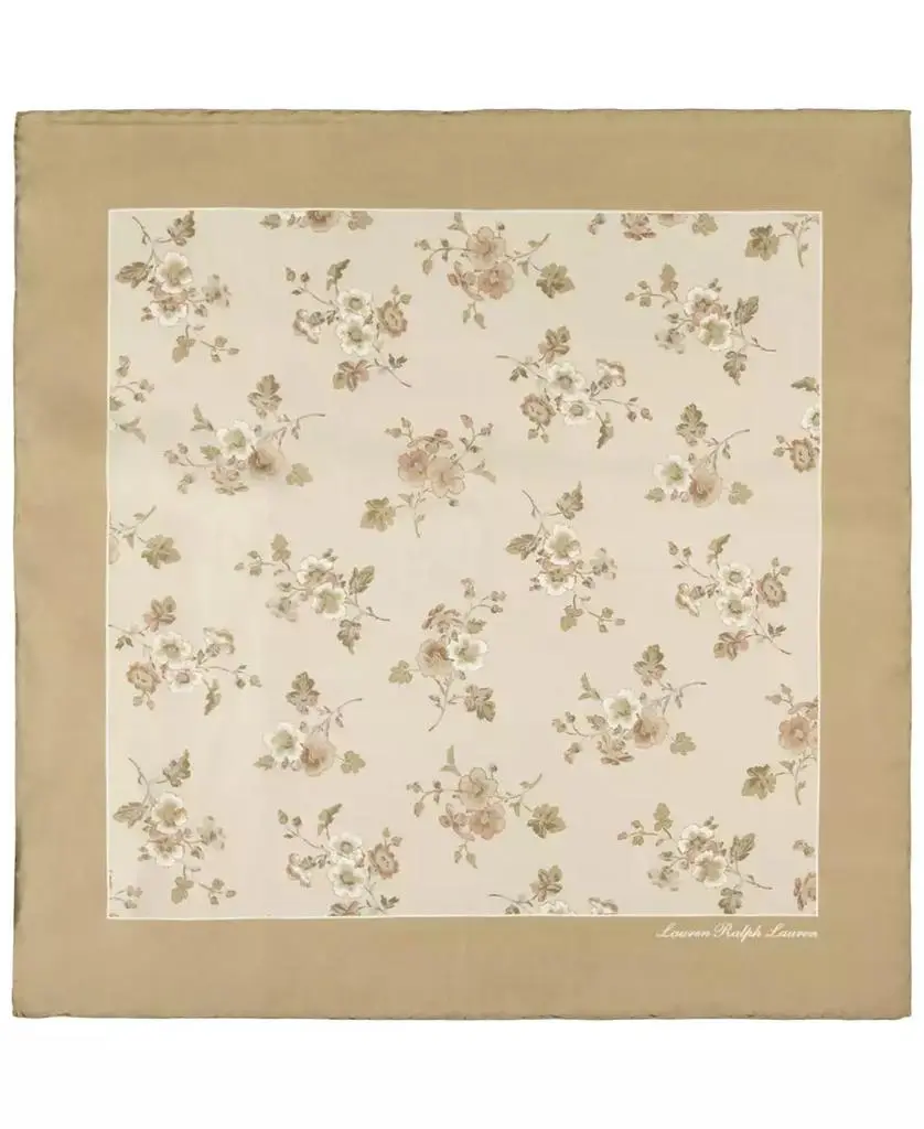 Ralph Lauren Floral Small Square Scarf