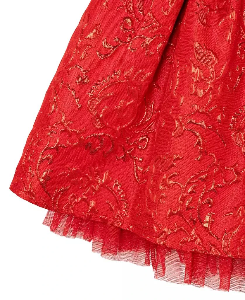 Rare Editions Baby Girl Brocade Social Dress 4