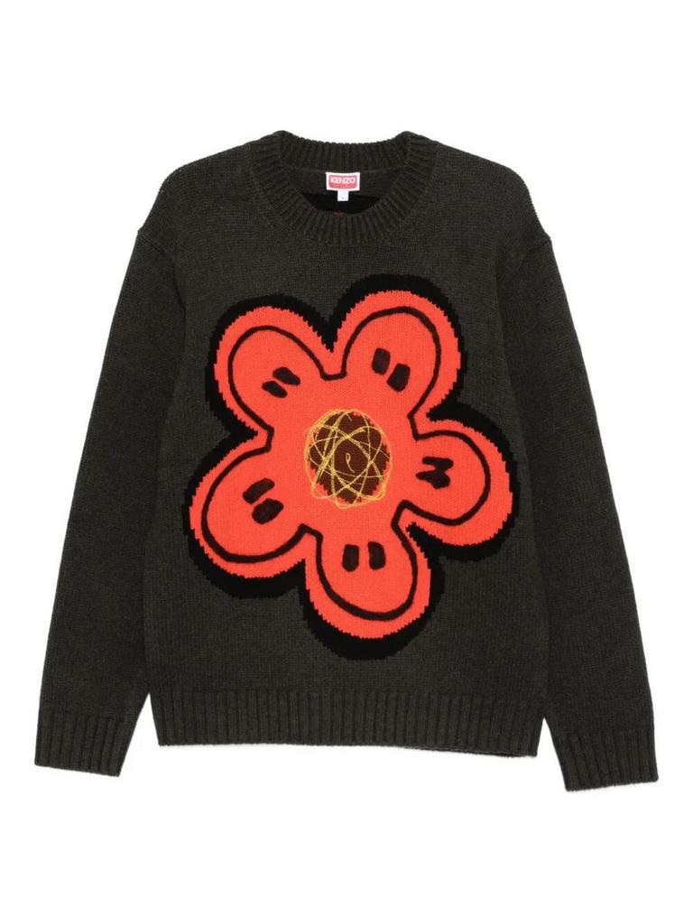 Kenzo ' X Futura 2000' Embroidered Wool Knitted Jumper Clothing