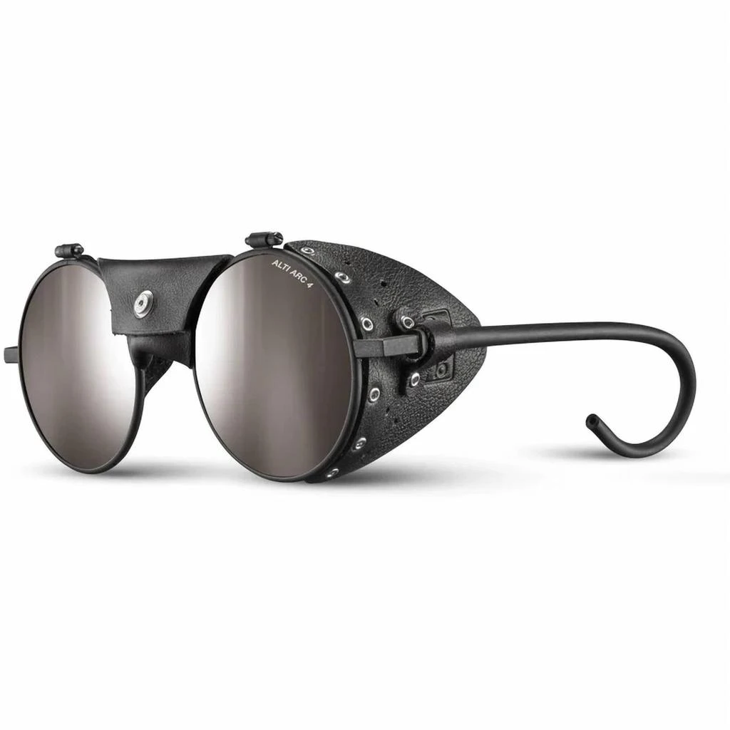 Julbo Vermont Glacier Sunglasses In Black Frame - Black Lens W/ Silver Mirror 2