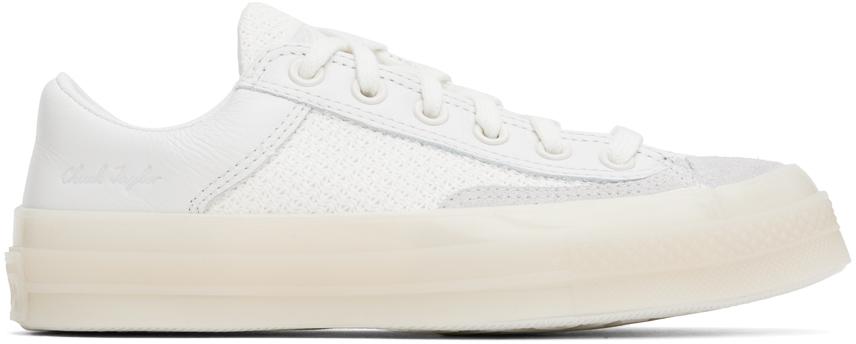Converse White Chuck 70 Marquis Mixed Materials Low Top Sneakers