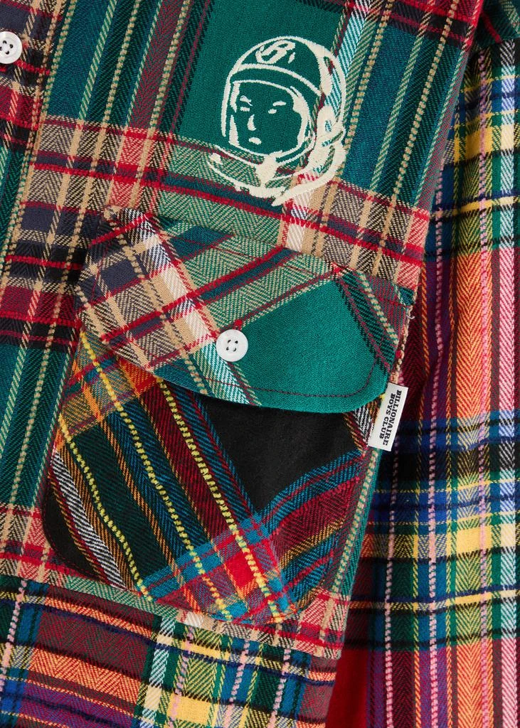 Billionaire Boys Club Plaid logo-embroidered flannel shirt 5