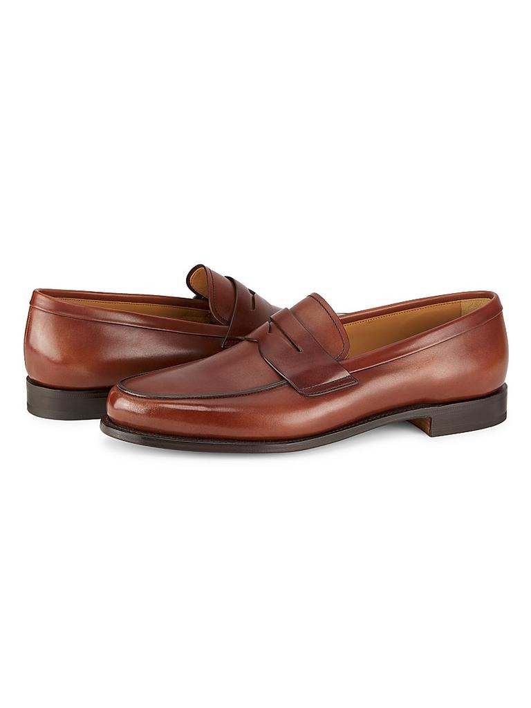 『church's』Brown Leather Moccasins Church's Milford Leather Loafers - Business Casual Shoes