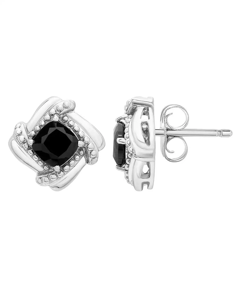 Macy's Onyx Box Set (Pendant, Earrings & Ring) in Sterling Silver 9