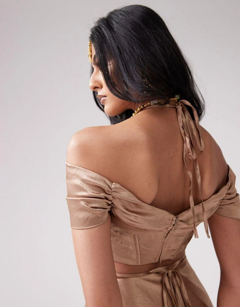 Kanya London Kanya London corset top co-ord in praline 4