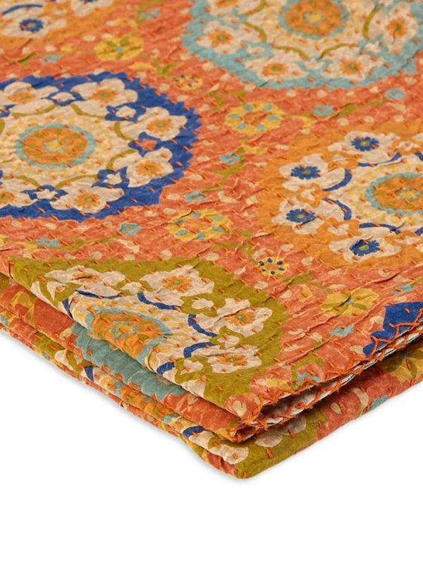 TAJ HOTEL Kantha Quilted Patchwork Throw 3