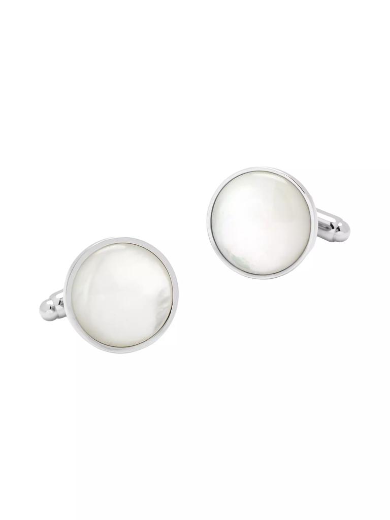 Cufflinks, Inc. Sterling Silver & Mother Of Pearl Cufflinks