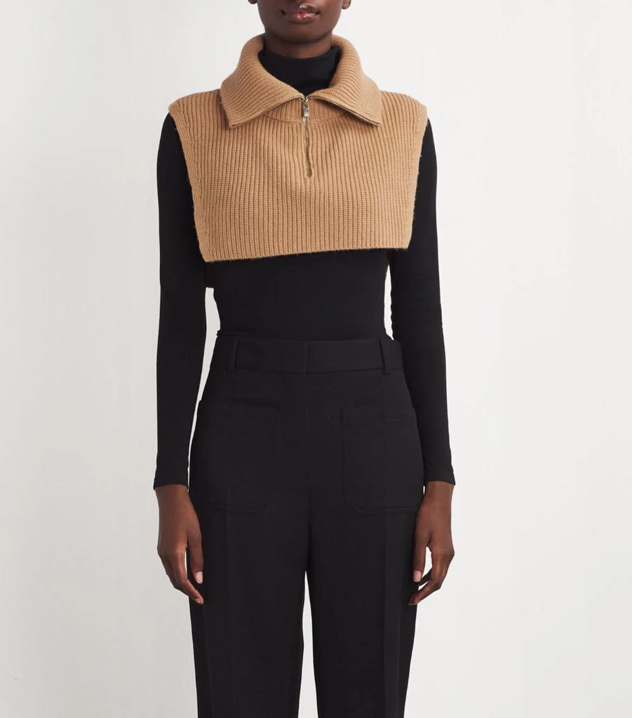 Maje Wool-Cashmere Zip-Up Neck Warmer 3