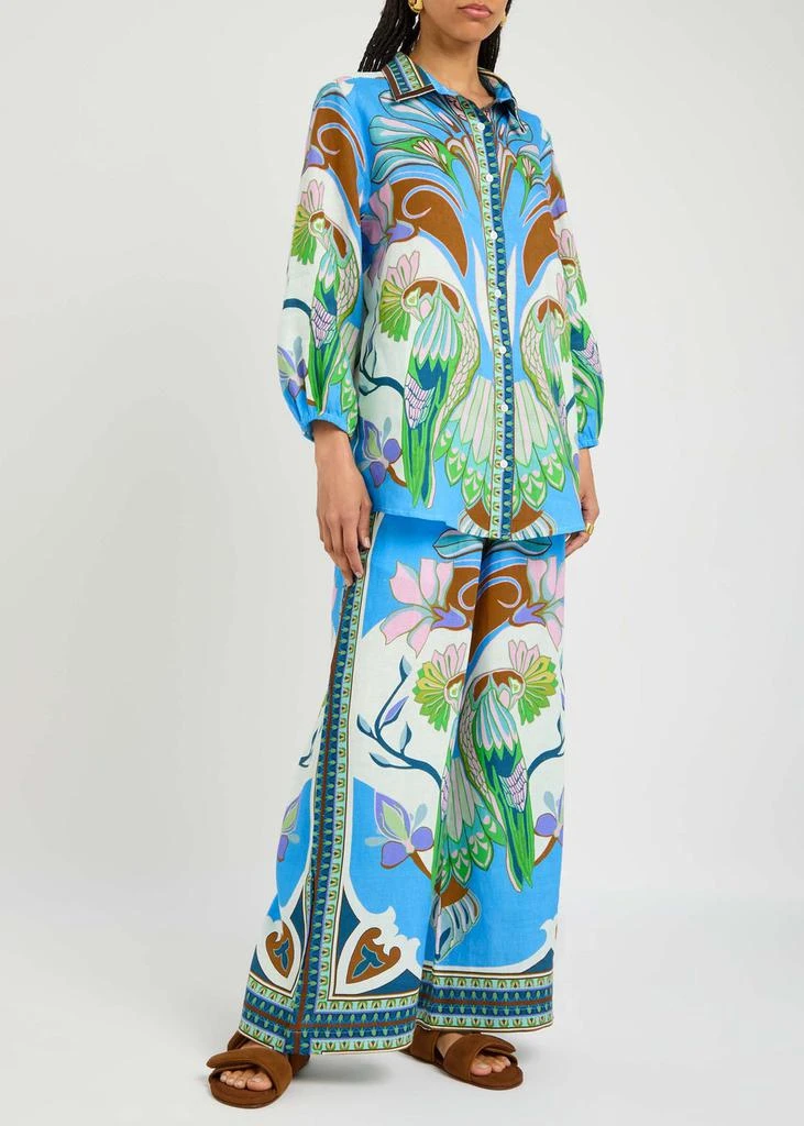 LUG VON SIGA Franzie printed linen shirt 4