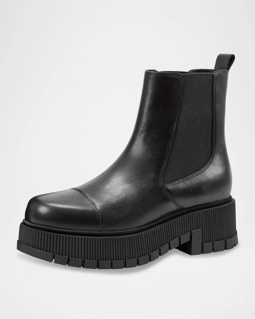 Marc Fisher Leather Lug-Sole Chelsea Booties 5
