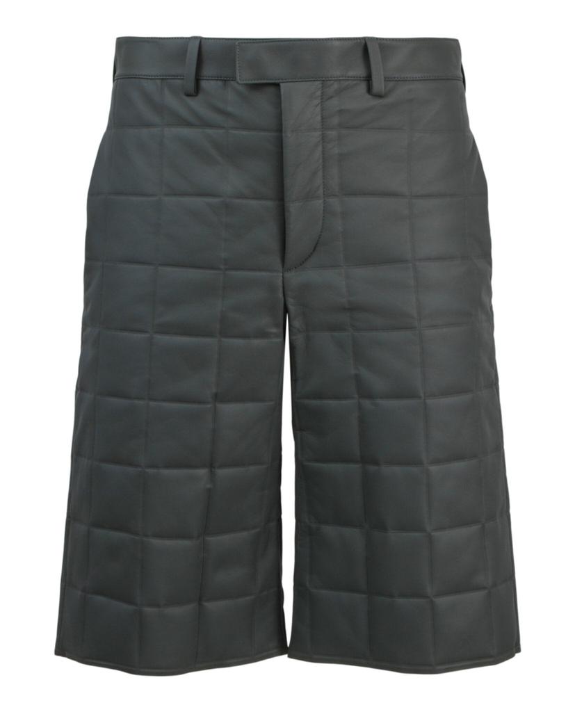 Bottega Veneta Leather Quilted Puffer Shorts