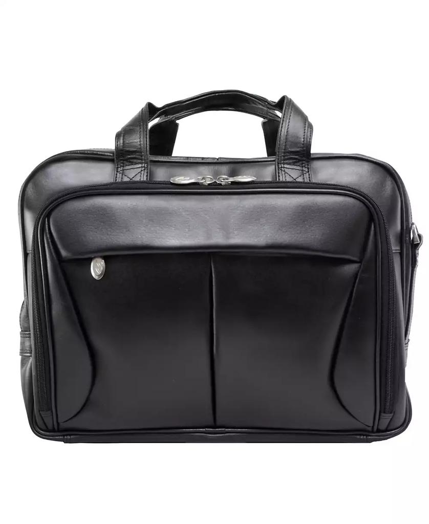 McKlein Pearson Expandable Double Compartment Laptop Briefcase