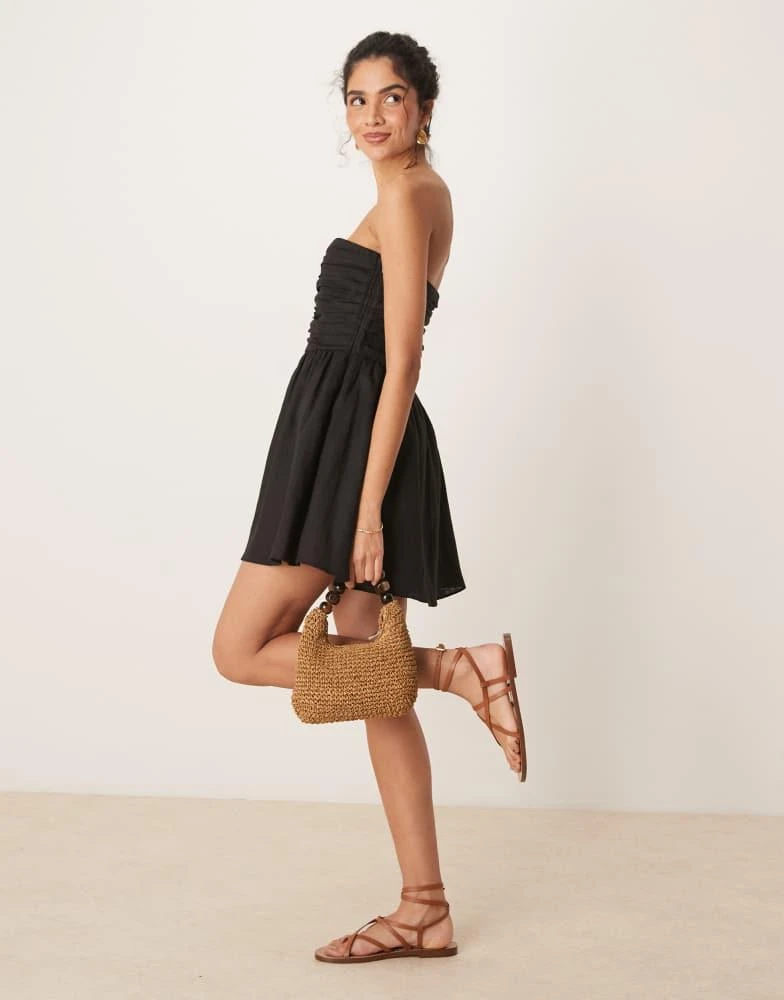 VRG GRL saint malo tube linen mini dress in black  On Sale Now with Up to  40% Off | Discover Exclusive Deals & Savings at BeyondStyle  Authentic Vrg  Grl Home|Women|Dresses