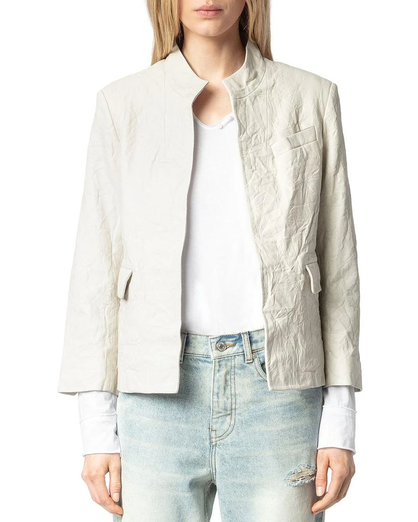 ZADIG & VOLTAIRE Veryn Cuir Froisse Leather Jacket 1