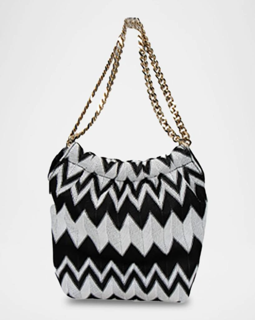Missoni Chevron Drawstring Chain Shoulder Bag 1