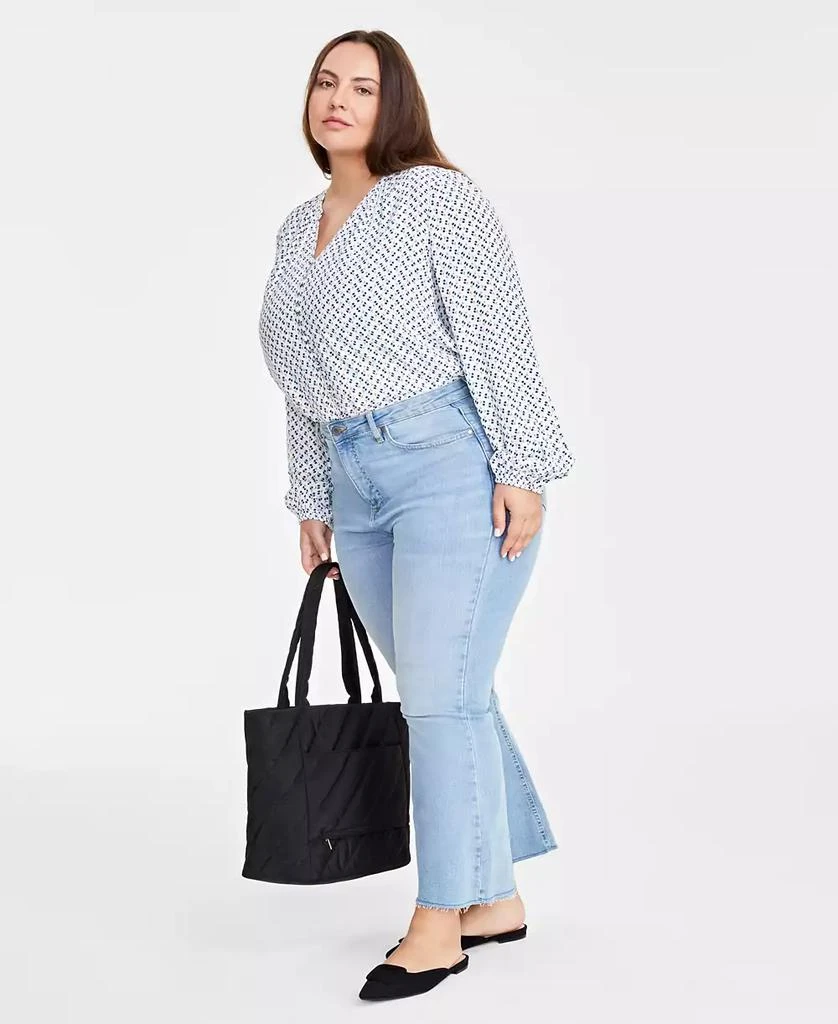 On 34th Trendy Plus Size Kick Flare Cropped Denim Jeans, Created for Macy's 3