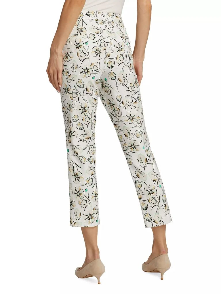 Marella Pineta Cotton Floral Cropped Trousers 5