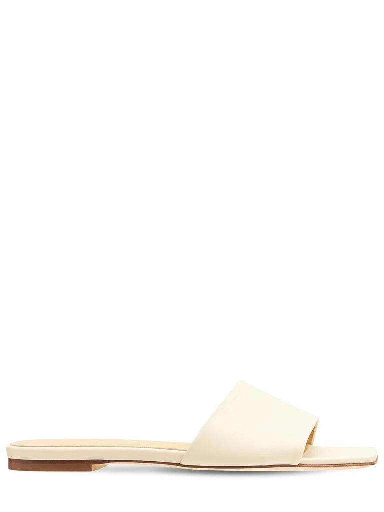 AEYDE 10mm Anna Leather Slide Flats 1