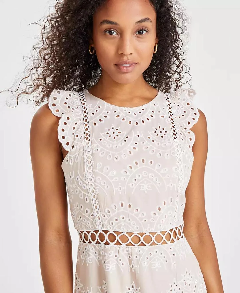 Sam Edelman Women's Eyelet-Embroidered Midi Dress 3
