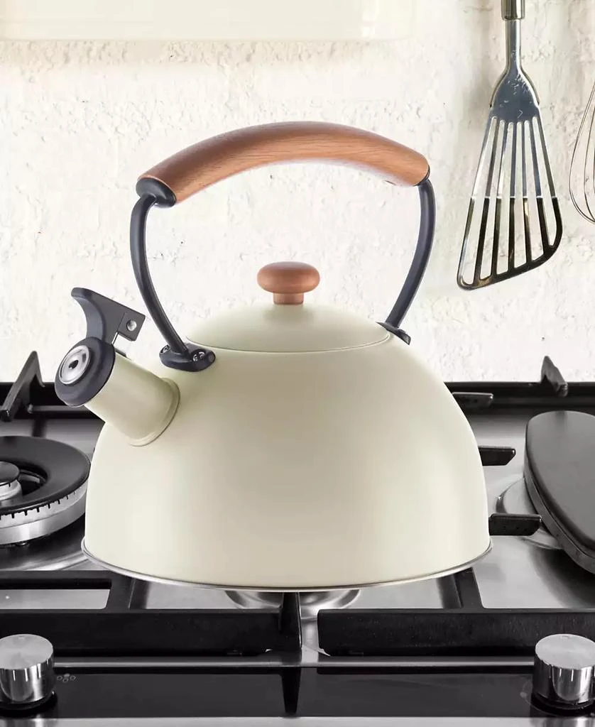 Oggi 2.5 Litre Whistling Tea Kettle with Wood Handle 3