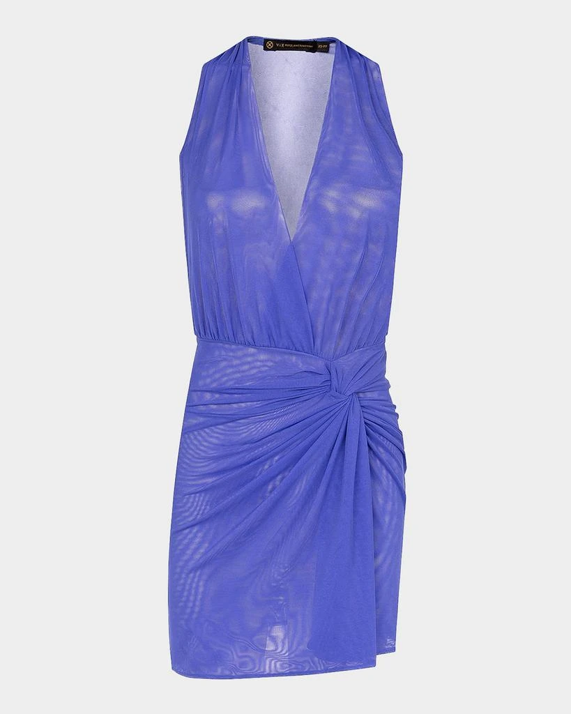 Vix Swimwear Solid Karina Sheer Sun Dress Coverup 1