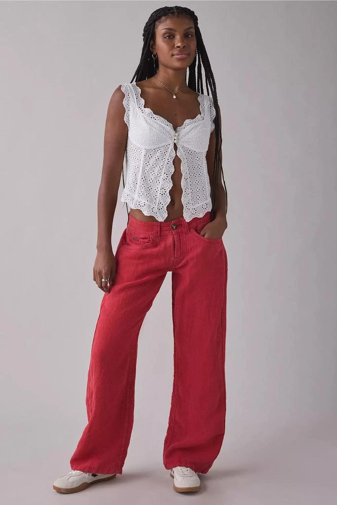 BDG BDG Kayla Low-Rise Linen Pant 1