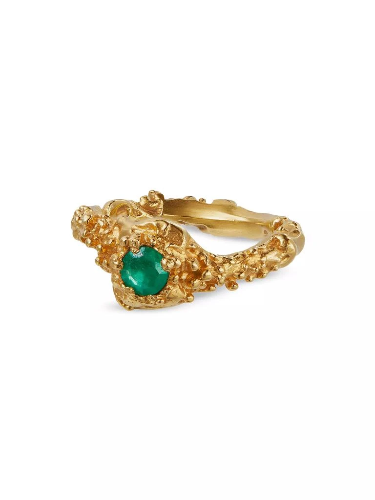 Alighieri 24K-Gold-Plated & Emerald Ring 3