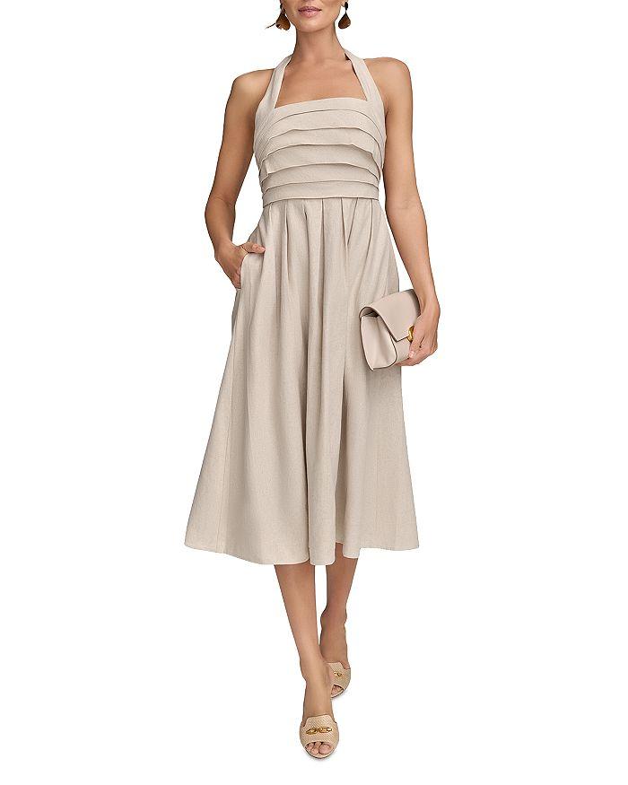 【Donna Karan New York】Straight-Neck Chiffon-Sash Gown Donna Karan New York Women's Straight-Neck Chiffon-Sash Gown