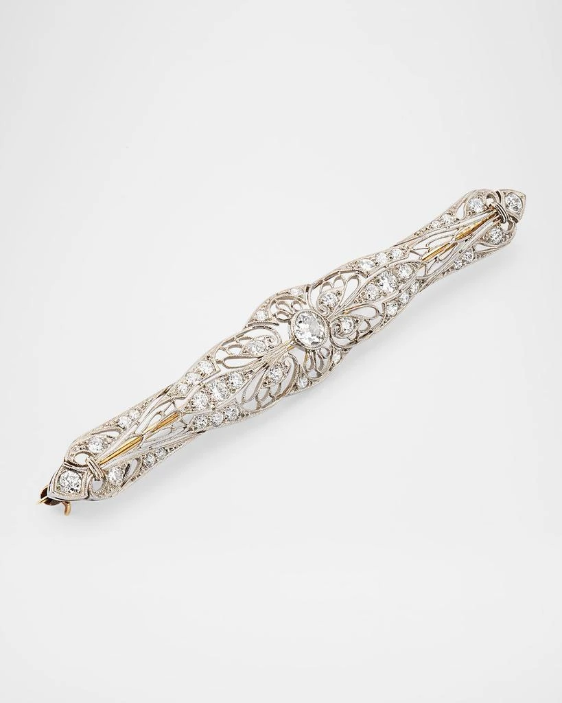 NM Estate Estate Platinum Filigree Edwardian Pin 3