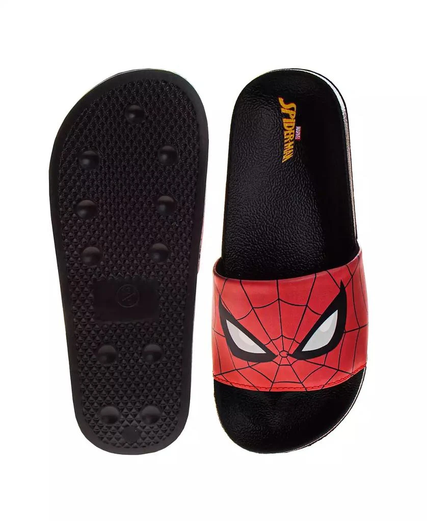 Spider-Man Little and Big Boys Slip On Flat Slides 7