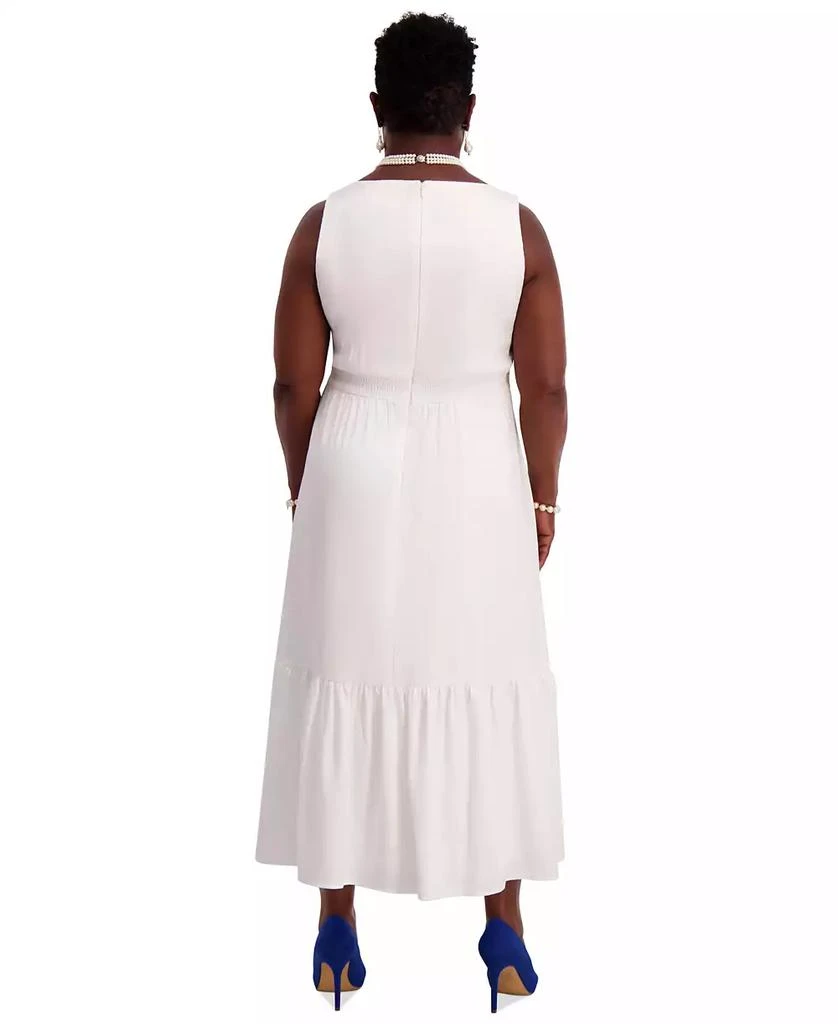 midi wedding guest dress with sleeves Marielle Plus Size Floral Wedding Guest Midi Dress Hello Curve