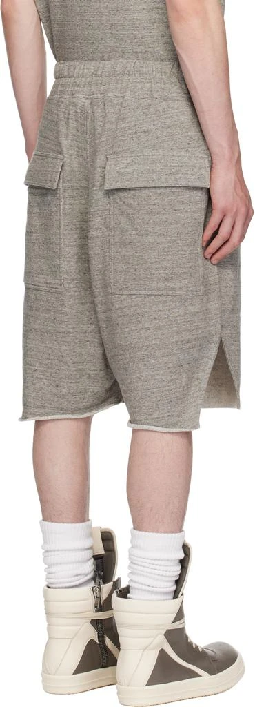 Rick Owens Gray Champion Edition Beveled Pods Shorts 3
