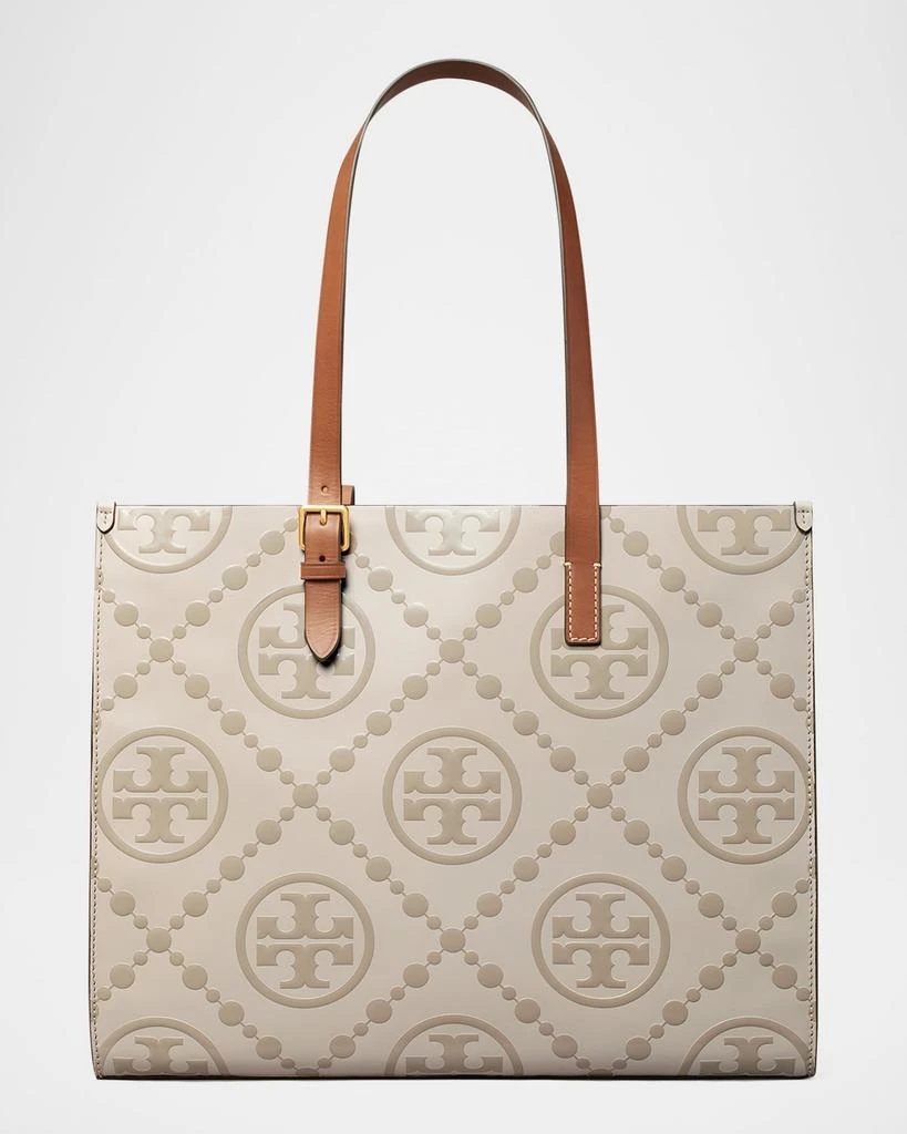 Tory Burch T Monogram Embossed Tote Bag 4