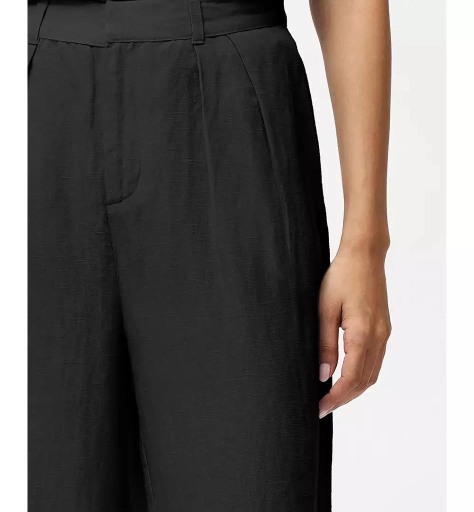 French Connection Women's Birdie Front-Pleat Wide-Leg Pants 3