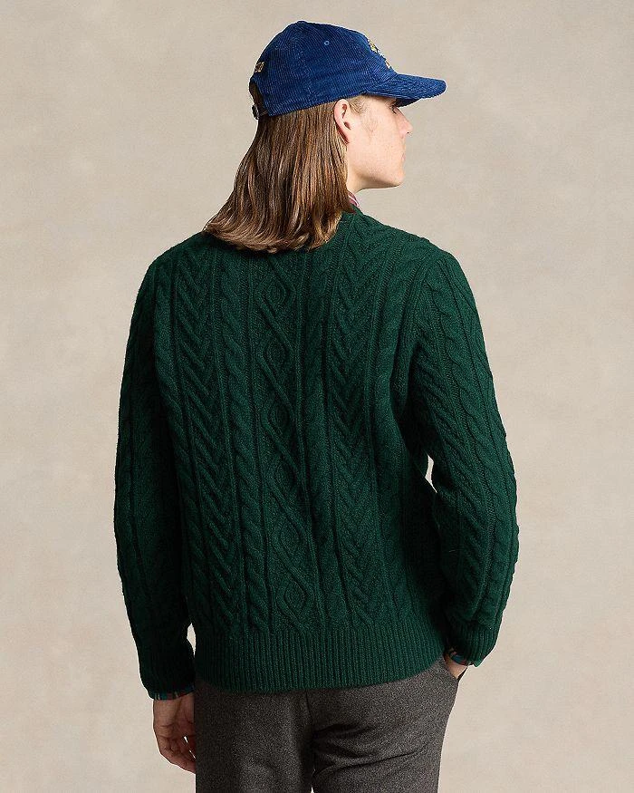 Ralph Lauren Wool Cable Knit Crewneck Sweater 4