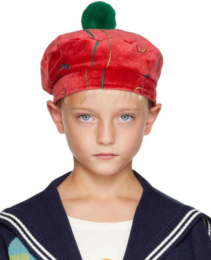 Jellymallow Kids Red Flower Beret 1