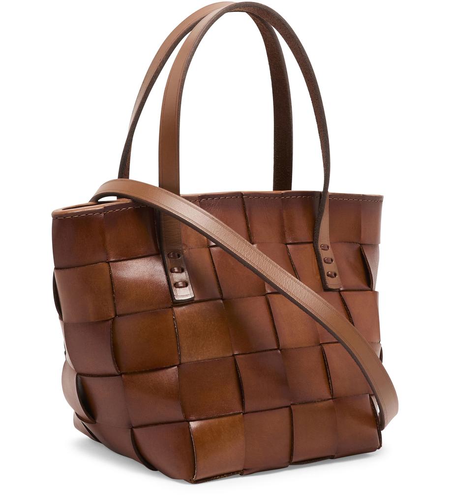 トートバッグ Dragon Diffusion SS25 JAPAN MINI (8105 Dark Brown) Dragon Diffusion - Japan Tote Dark Brown Woven Leather Bag