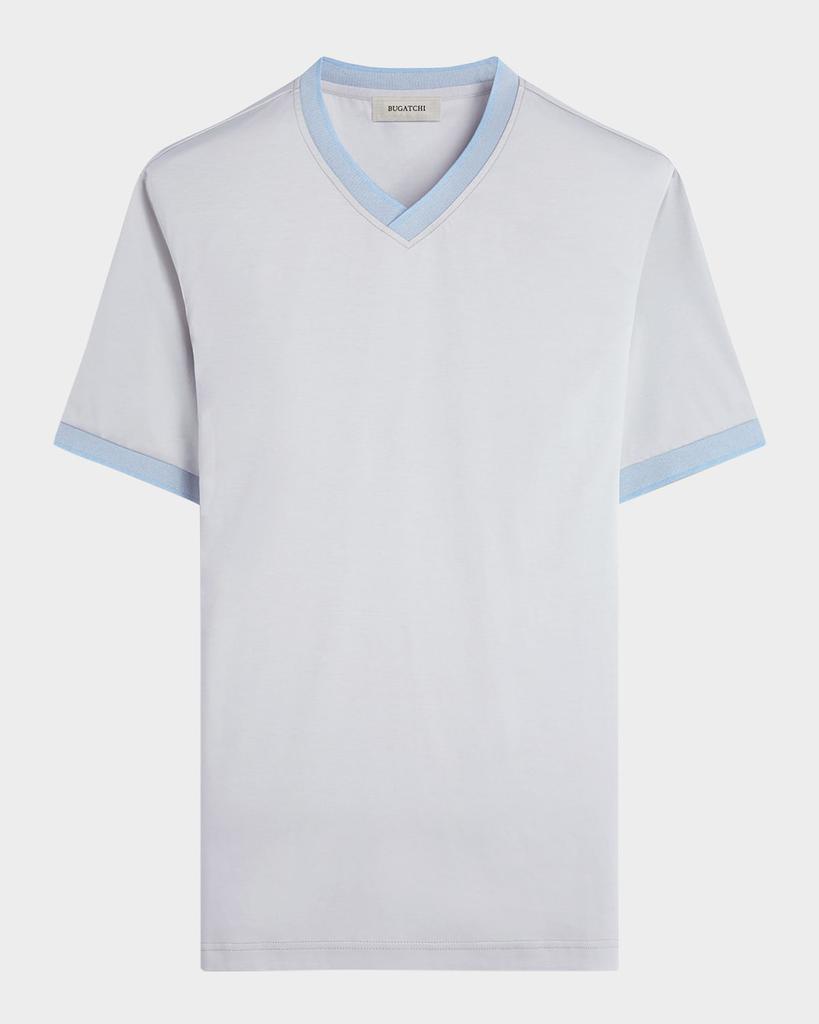 BUGATCHI Men's Short-Sleeve V-Neck Shirt