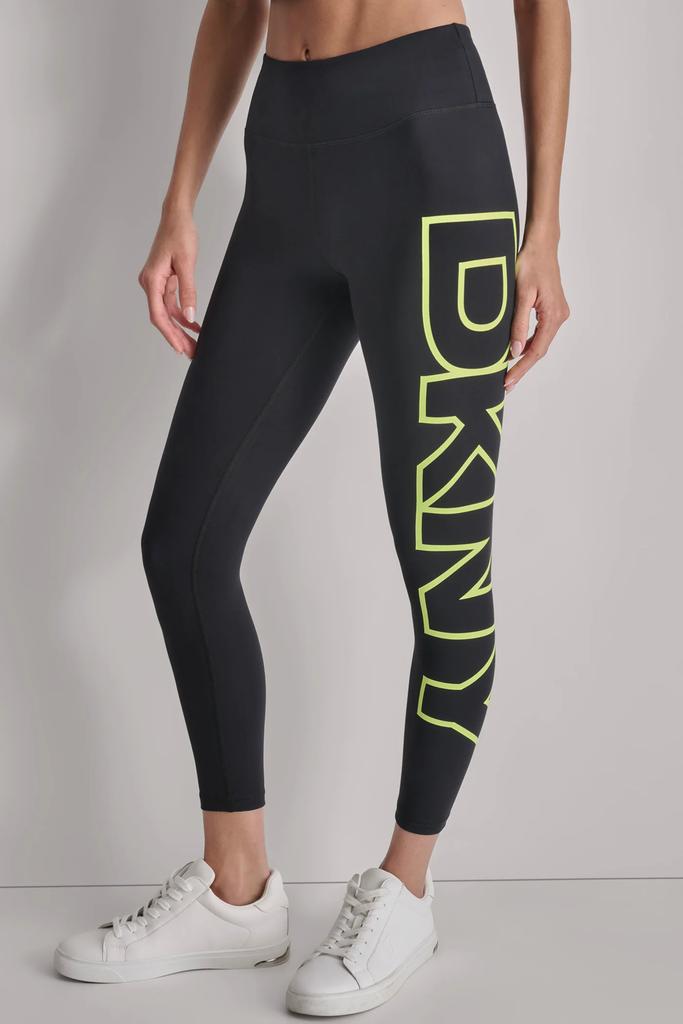 DKNY HIGH WAIST 7/8 EXPLODED LOGO LEGGINGS