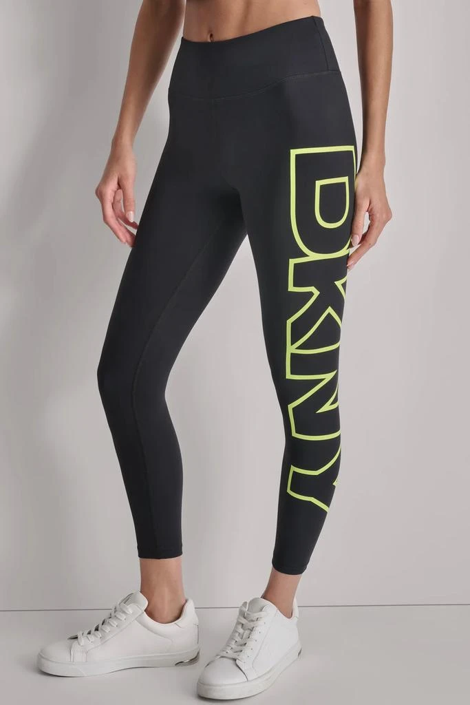 DKNY HIGH WAIST 7/8 EXPLODED LOGO LEGGINGS 1