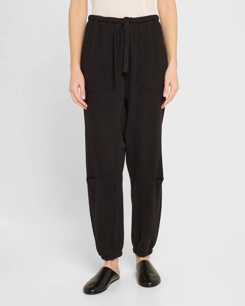 Nili Lotan Dulce Drawstring Tapered Sweatpants 4