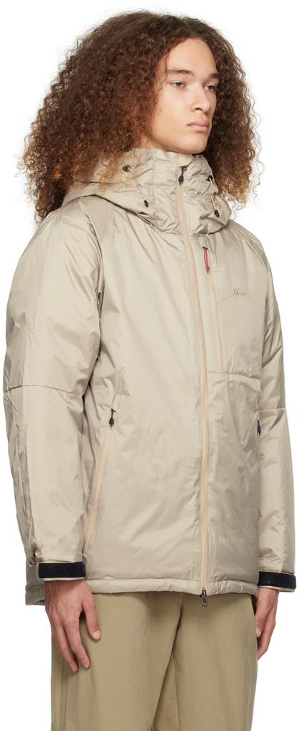 NANGA Beige Raglan Sleeve Down Jacket