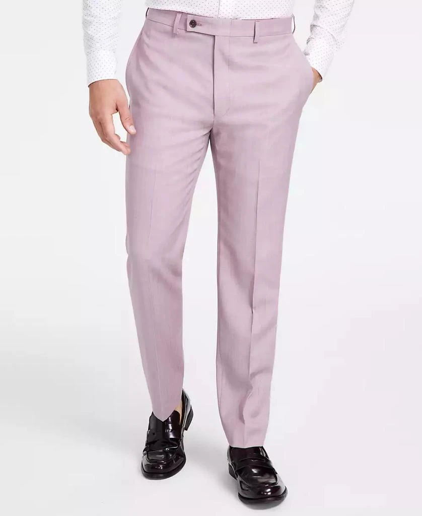 Calvin Klein Men's Slim-Fit Wool-Blend Stretch Sharkskin Suit Separate Pants 2