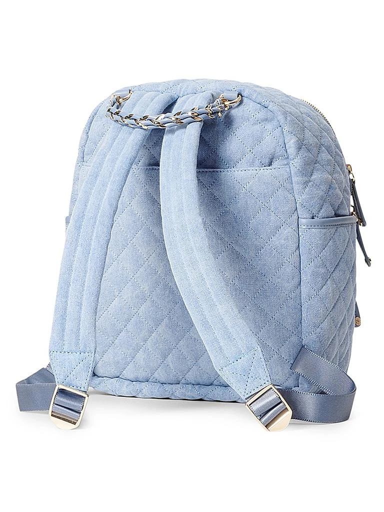 MZ Wallace Small Crosby Quilted Denim Backpack 2