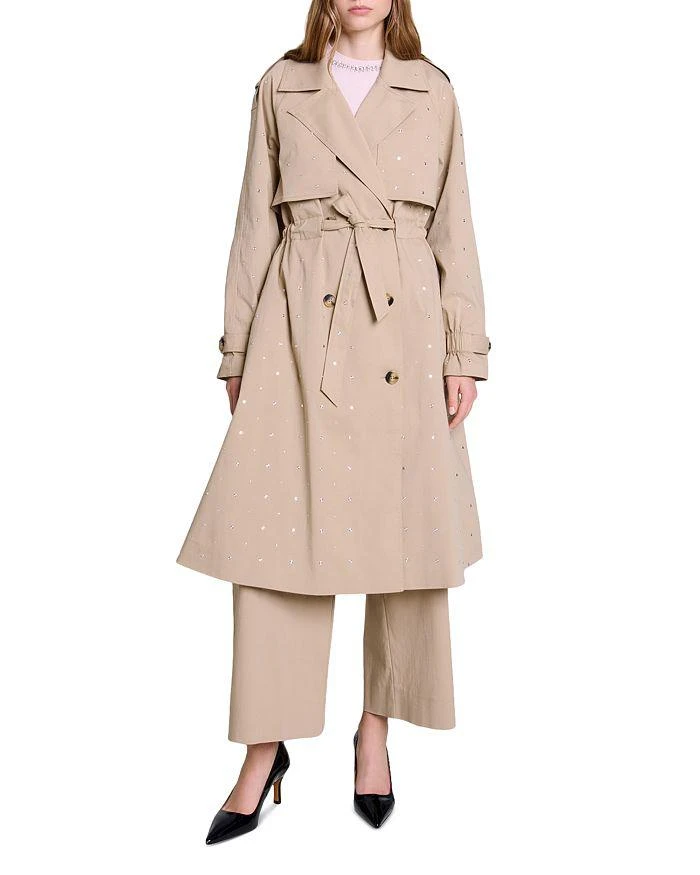 Maje Go Studs Trench Coat 2
