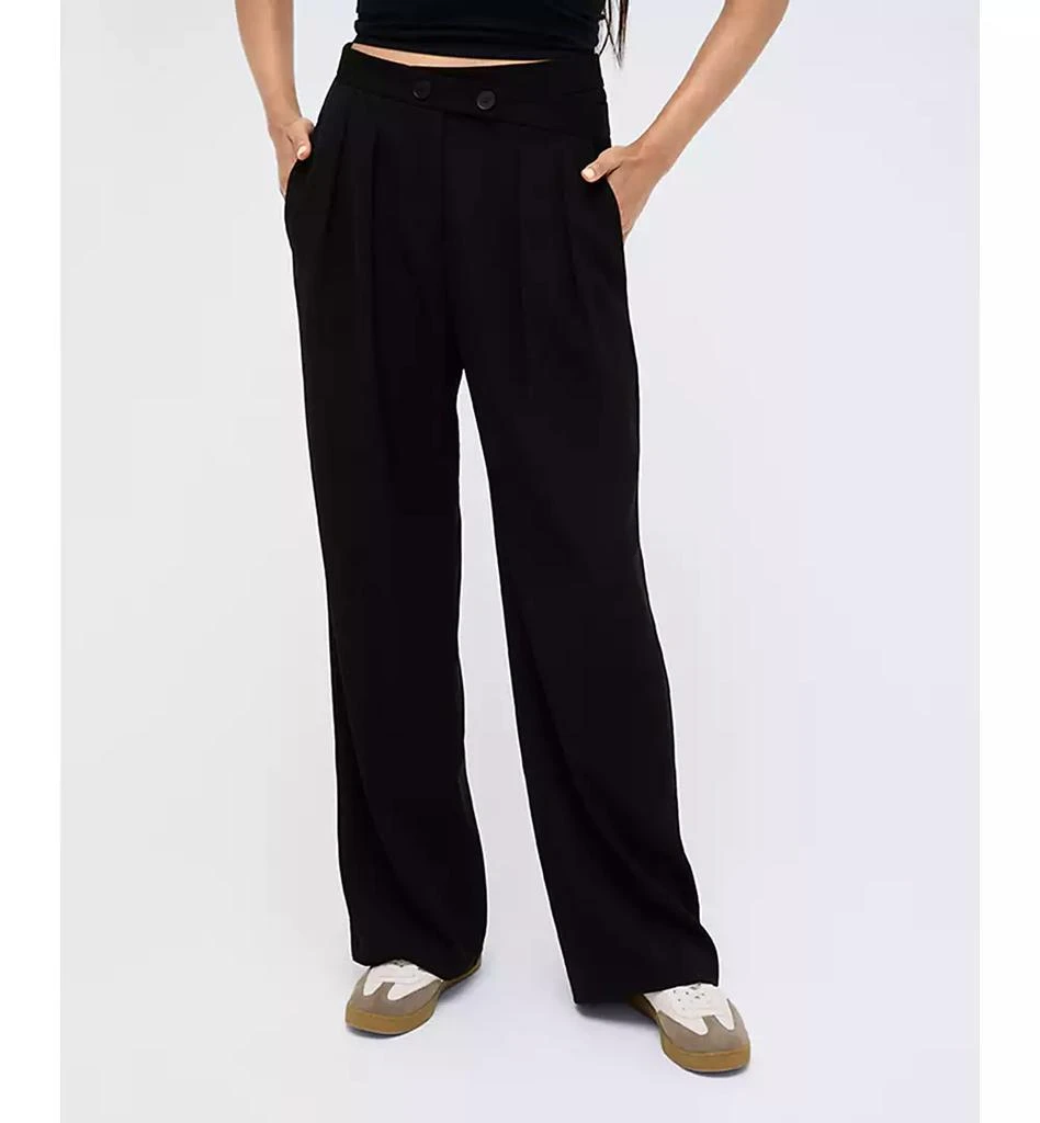 Kenneth Cole Women's High-Rise Criss-Cross Pants 1