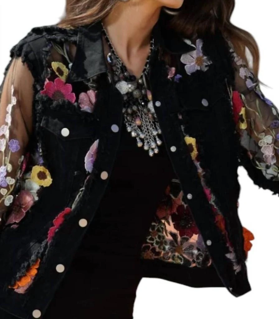 Adore Adore - Fleur Embroidered Denim Jacket 4