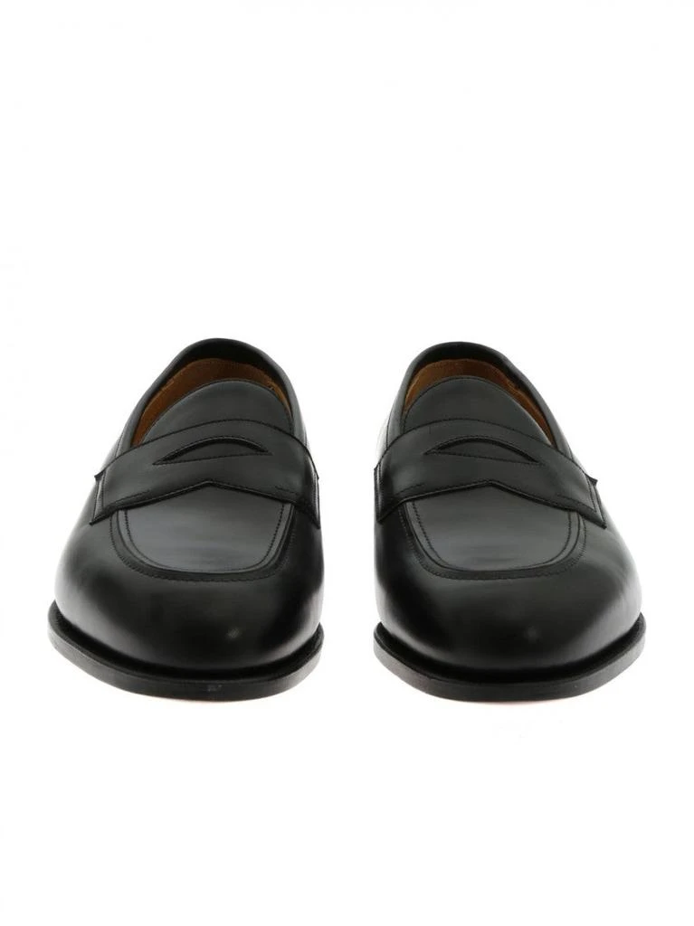 Edward Green Hand-Stitched Black Leather College Loafer 2